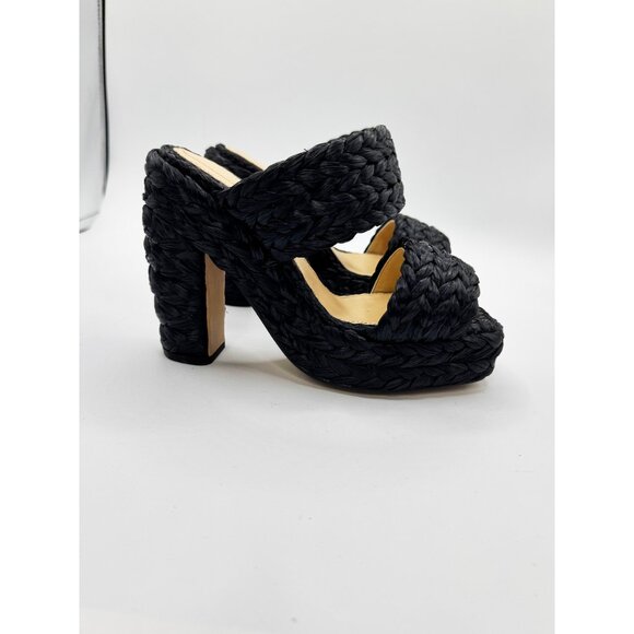 Bottega Veneta Trinity Canalazzo Woven Platform Sandals in Black - Picture 6 of 12